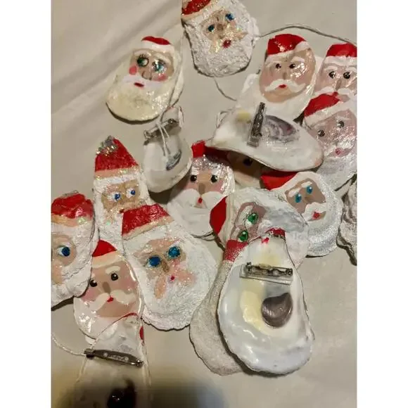 Handmade Shell Santa Pins - Picture 3 of 3